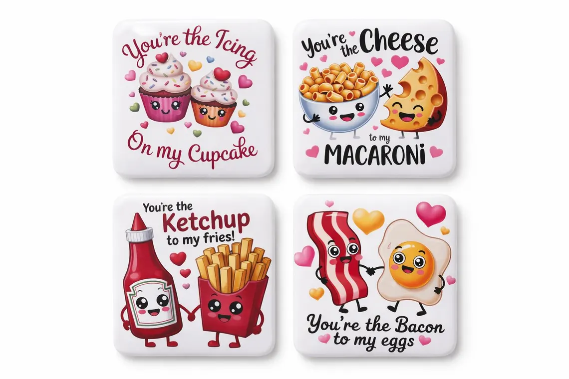 Grappige Food Liefde Magneten - Set van 4 - Image 6
