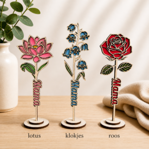 Houten Bloemen “Mama”