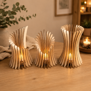 Houten Theelichtjes