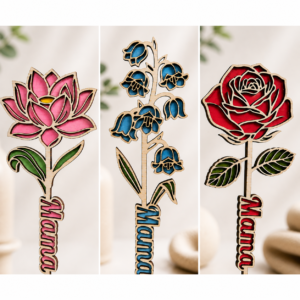 Houten Bloemen “Mama”