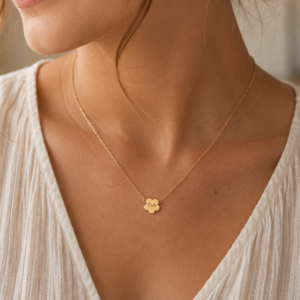Bloemen ketting met naam