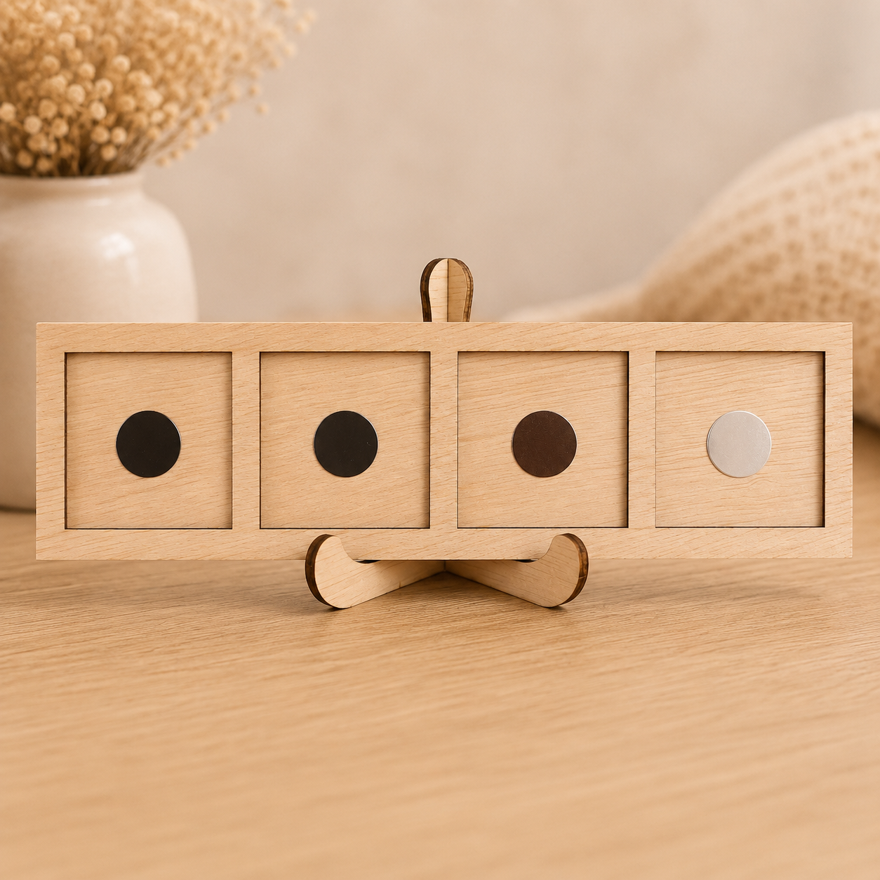 Houten Magneetkader voor 4 Magneten