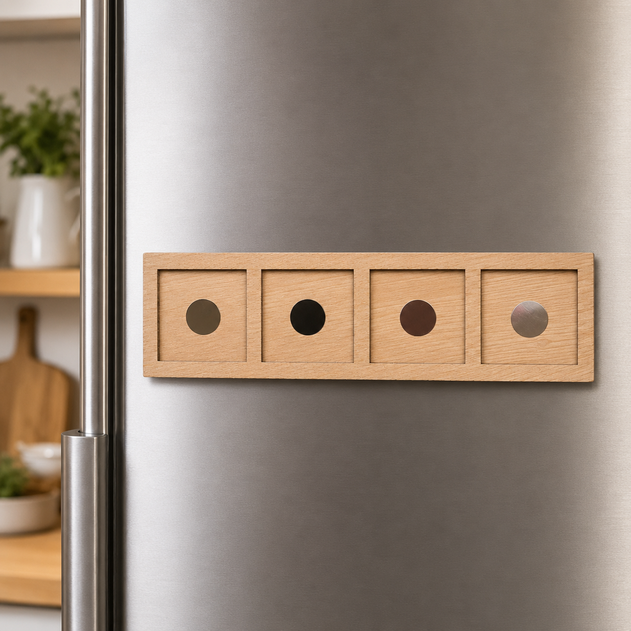 Houten Magneetkader voor 4 Magneten - Image 2