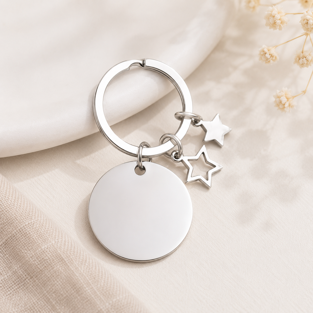 Graveerbare sleutelhanger met Sterretjes - Image 9