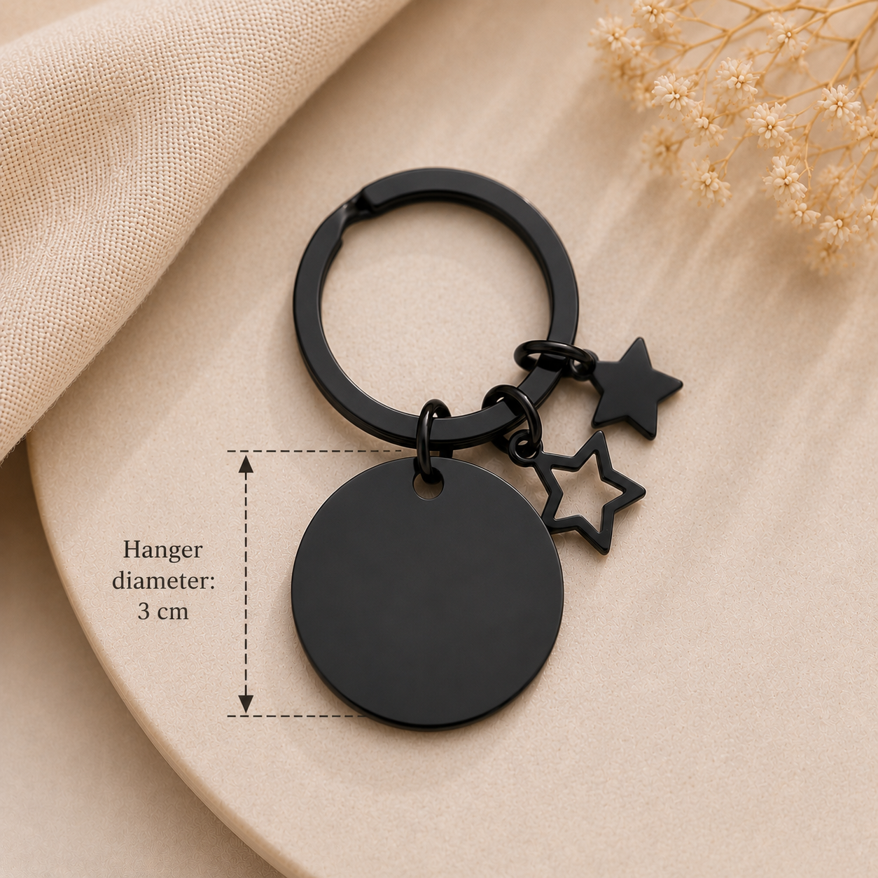 Graveerbare sleutelhanger met Sterretjes - Image 11