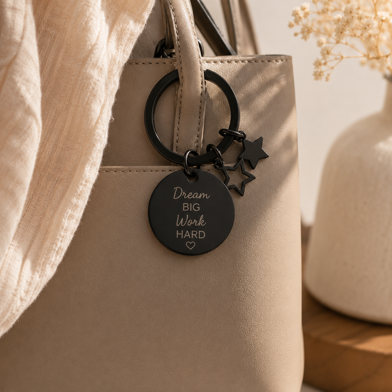 Graveerbare sleutelhanger met Sterretjes - Image 3